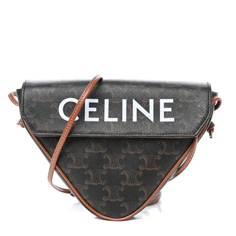 celine triomphe canvas crossbody|celine triomphe canvas.